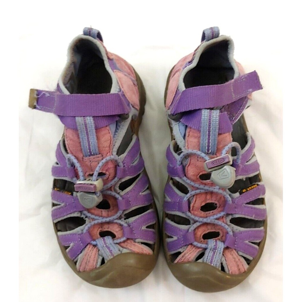 Kids Keen Sandal Shoes 13 Pink Purple Hook Loop Closure Closed Toe Outdoor Girls